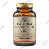 SOLGAR CALCIUM MAGNESIUM PLUS ZINC cink magnezium kalcium
