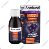 sambucol (black elderberry) immuno forte vitamin c + zinc liquid imunitet crn bozel cink