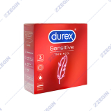Durex Sensitive thin feel 3 condoms kondomi prezervativ zastita kontracepcija