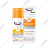 Eucerin 69776 SUN Protection Photoaging Control Tinted Anti Age Face Sun Gel-Cream light SPF 50+, 50ml nijansiran gel krem za lice 