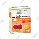 SUPERDIET Acerola 1000mg vitamin C 180mg orange portokal