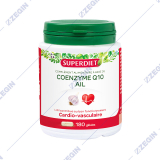 SUPERDIET Coenzyme Q10 ail cardio vasculaire 180 caspules -- Coenzyme Q10 garlic cardiovascular