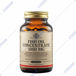SOLGAR FISH OIL CONCENTRATE 1000 mg softgel cpsules epa dha omega ribino maslo 