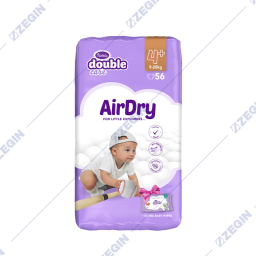 violeta double care junior air dry 4+, 56 pcs, 9-20kg / bebeski peleni/ peleni za bebinja