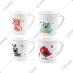 CANPOL 4-413 Canpol Babies Plastic Cup with Handles 4 Colors CUTE ANIMALS dizajnirana plasticna casa so racka