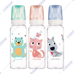 Canpol babies narrow bottle 250ml CUTE ANIMALS 11_841 sise bebe dete