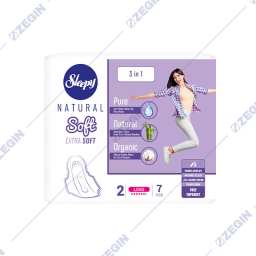 SLEEPY natural soft extra soft 2 long 7 pcs sanitary napkins uloski vloski higiena intima intimna 