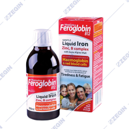 VITABIOTICS FEROGLOBIN B12 liquid iron zinc b complex 200ml zelezo, cink
