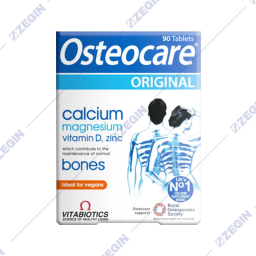 vitabiotics osteocare original calcium, magnesium, vitamin d, zinc 90 tablets  kalcium, magnezium, cink