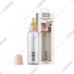 BIBS Baby Glass Bottle Complete 225 ml Blush No. B1808BBNV Cat no. 5014244 stakleno sise za bebinja