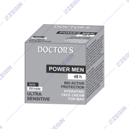 Doctor's Power Men, Hydrating Face Cream, Anti Wrinkle, Bio Active Protection krem za lice za mazi