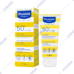 Mustela very high protection sun lotion SPF 50+, 100ml losion so visok zastiten faktor za zastita od sonce