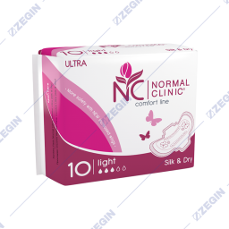 Normal Clinic Ultra Comfort Line Light Silk & Dry, 10 pcs uloski, vloski za intimna higiena