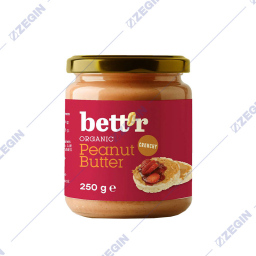 Smart Organic Bett'r Peanut Butter, Crunchy 250g organski  namaz puter od kikiriki