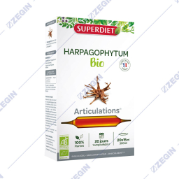 SUPERDIET Harpagophytum, bio, Articulation, organic, joint 20 ampules organska gavolska kanga