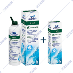 Sinomarn E.N.T. Nose Care Natural Nasal Decongestant Hypertonic Sea Water Solution 125ml+50 ml priroden nazalen dekongestiv sprej