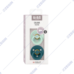 Bibs-Colour-Pacifier,-Natural-Rubber-Round-size-1,-0+-months,-2-pack-latex,-Nordic-Mint-Forest-Lake,-B08BCFA,-110293 cucla lazalka