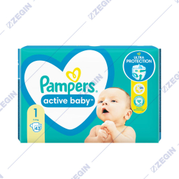 Pampers Active Baby 1, 2-5 kg, 43 pcs peleni za bebinja