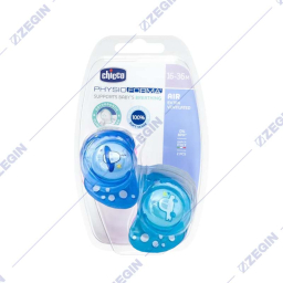 CHICCO Physio Forma Orthodontic, Baby Soother Air Extra Ventilated, 16-36m, 2 pcs blue cucli lazalki