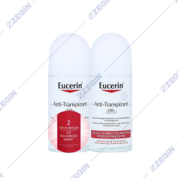Eucerin Deo Anti Transparent 48h roll-on 1+1 roloni antiperspiranti