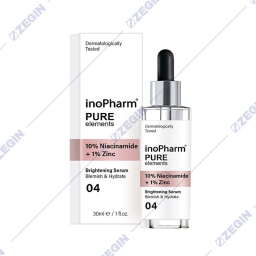 InoPharm Pure Elements 10% Niacinamide + 1% Zinc Serum za lice so niacinamid i cink