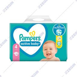 Pampers Active Baby 4, 9-14 kg, 90 pcs peleni za bebinja