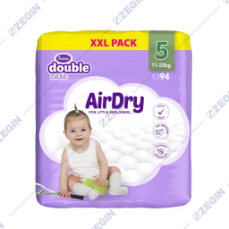 violeta double care xxl pack 5,  94 pcs, 11-25 kg, air dry peleni za bebinja