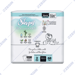 sleepy bio natural 2 diapers 68 pcs peleni za bebinja  