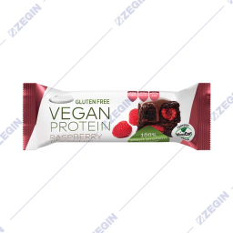 Tekmar Vegan Protein Raspberry Brownie veganski proteinski bar so malini