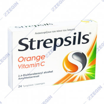 strepsils orange vitamin c pastili