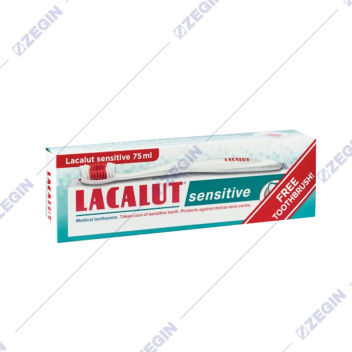LACALUT SENSITIVE medicat toothpaste  toothbrush / medicinska pasta za zabi senzitiv + cetka