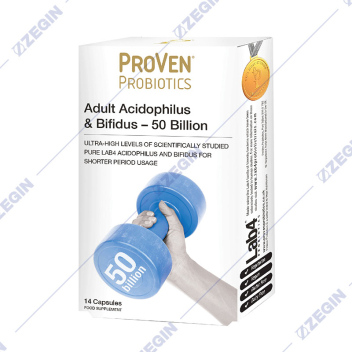 PROVEN probiotics adult acidophilus&bifidus-50 billion 14 capsules , 50 milijardi, 