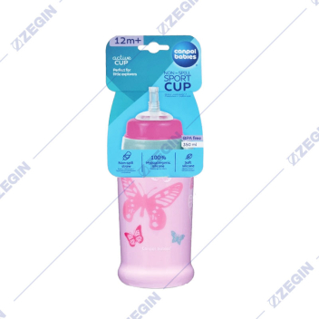 Canpol babies Sports bottle with silicone straw Butterfly 350 ml 56_515 sise bebe dete nekapecka casa so cevka
