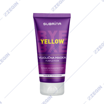 SUBRINA Yellow purple mask maska violetova zolta