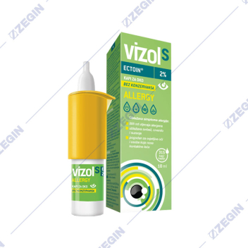 VIZOL S Allergy kapi za oko, 2%, 10 ml kapki za oci protiv alergija