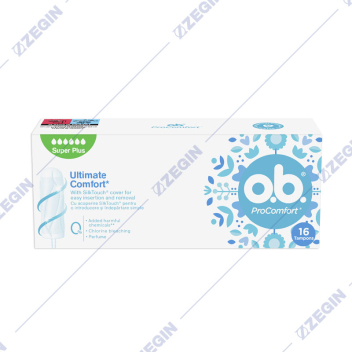 ob procomfort 16 tampons super plus ultimate comfort with silk touch cover tamponi