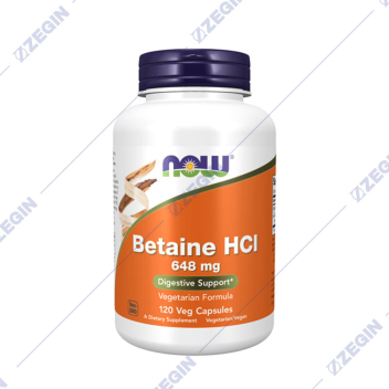 NOW Betaine HCL 648 mg hlorovodorodna kiselina