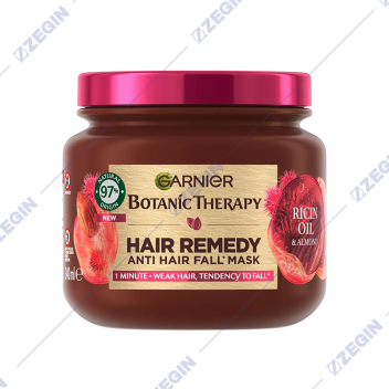 Garnier Botanic Therapy Hair Remedy anti hair fall mask ricin oil & almond maska za kosa protiv opaganje na kosata